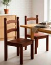 Ver imagem 4 de Conjunto de Mesa com 4 Cadeiras em Madeira Maciça Cor Chocolate