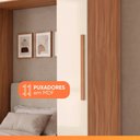 Ver imagem 5 de Guarda Roupas Modulado Closet de Canto Quarto Completo 7 Portas Espaço Cama Solteiro 0,88m Madrid