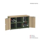 Ver imagem 5 de Armário para Escritório com 2 Portas com Chave 121,5cm PE40 Branco