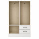 Ver imagem 3 de Guarda-Roupa Solteiro Panamá 170cm 4 Portas 2 Gavetas Branco - Fellicci Móveis