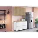 Ver imagem 1 de Cozinha Modulada Nesher 2 Peças Rainha CZ430 Branca/Nature