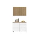 Ver imagem 2 de Cozinha Modulada Nesher 2 Peças Rainha CZ430 Branca/Nature