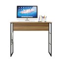 Ver imagem 4 de Mesa para Escritório Estilo Industrial Linha Fabrick 90cm Marrom e Preto