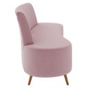 Ver imagem 6 de Sofá 2 Lugares para Sala Living 160cm Pés Palito Tamar K04 Veludo Rosê - Mpozenato
