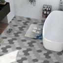 Ver imagem 6 de Adesivo Vinilico Lavavel para Piso Texturizado Hexágono Cinza