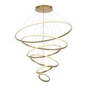 Ver imagem 1 de Lustre Pendente Astraled Skylight Pl-9850 Dourado Led Bivolt Dourado Pl-9850