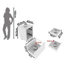 Ver imagem 7 de Conjunto Escritório 5 Peças com 1 Escrivaninhas, 1 Gaveteiro, 1 Estante e 2 Armários Multiuso Branco