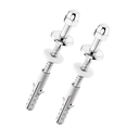 Ver imagem 1 de Parafuso Vaso Sanitario 10mm X 9cm Aco e Aco Inox Ref 7457 Censi (embalagem com 2 Pecas)