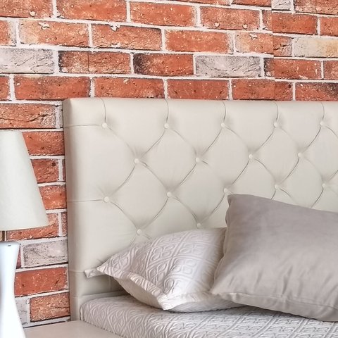 Kit Cabeceira e Recamier Capitonê Baú Solteiro Cama Box Bege Rbl