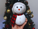 Ver imagem 2 de Decoração Casa Festa Natal Boneco Das Neves em Cerâmica:vermelho Preto Xadrez