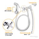 Ver imagem 2 de Kit Ducha Higiênica para Ligação na Caixa Acoplada C29-cr Ducha Sanitária Chuveirinho Vaso