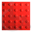 Ver imagem 2 de Piso Tátil Alerta Vermelho Pvc Kit 20pçs + 2 Cola 750g