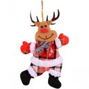 Ver imagem 4 de Kit 4 Pendentes Árvore de Natal Noel Urso Neve Rena 18cm
