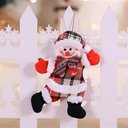 Ver imagem 3 de Kit 4 Pendentes Árvore de Natal Noel Urso Neve Rena 18cm