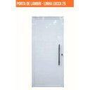 Ver imagem 2 de Porta de Alumínio Lambri 210x100cm com Puxador Batente 6,2cm Lucca completa Alumasa 