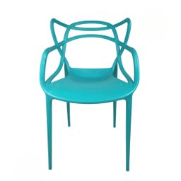 Kit 4 Cadeiras Allegra Indoor e Outdoor Design Atemporal:azul Turquesa - 1