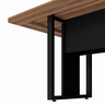 Mesa Reunião Retang Start 2,00 X 0,90 Pé Quadro Nogal/preto - 3