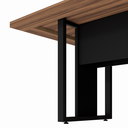 Ver imagem 3 de Mesa Reunião Retang Start 2,00 X 0,90 Pé Quadro Nogal/preto
