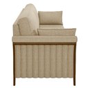 Ver imagem 5 de Sofá Living 3 Lugares 222cm Pés Madeira Roya M22 Linho Bege - Mpozenato