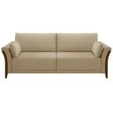 Ver imagem 6 de Sofá Living 3 Lugares 222cm Pés Madeira Roya M22 Linho Bege - Mpozenato