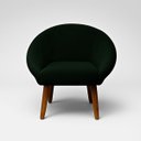 Ver imagem 4 de Kit 2 Poltronas Macia para Sala de Estar Tecido Veludo Elegante Pés de Madeira Resistente