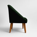 Ver imagem 6 de Kit 2 Poltronas Macia para Sala de Estar Tecido Veludo Elegante Pés de Madeira Resistente