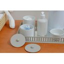 Ver imagem 2 de Kit Higiene Porcelana Bebê Bandeja Cinza + Térmica 500 Ml Maternidade