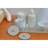 Kit Higiene Porcelana Bebê Bandeja Cinza + Térmica 500 Ml Maternidade - 2