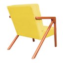 Ver imagem 5 de Poltrona Monalisa Suede Amarela - Vallisa Decor