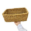 Ver imagem 6 de Cesto Organizador Decorativo Ecoeama Palha Seagrass Grande