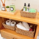 Ver imagem 2 de Cesto Organizador Decorativo Ecoeama Palha Seagrass Grande