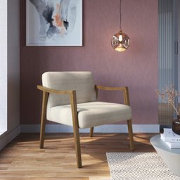 Poltrona Decorativa em Algodão Petra Yescasa - 1