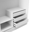 Ver imagem 7 de Guarda Roupa Gavino Casal 2 Portas de Correr com Espelho 238cm Branco Fosco