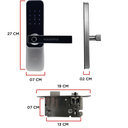 Ver imagem 4 de Fechadura Eletrônica Inteligente AGL H30 Bio Bluetooth