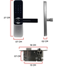 Fechadura Eletrônica Inteligente AGL H30 Bio Bluetooth - 4