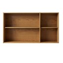 Ver imagem 4 de Armário Aéreo 3 Portas 120cm Conecta Frise Yescasa Cinamomo/Preto