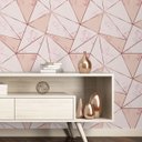 Ver imagem 3 de Papel de Parede Adesivo Zara Marmorizado Detalhes Rose 15m