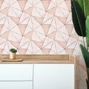 Ver imagem 1 de Papel de Parede Adesivo Zara Marmorizado Detalhes Rose 15m