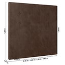 Ver imagem 3 de Cabeceira Cama Box Casal King Size Luana 193cm Veludo Marrom - Abmaza