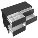 Ver imagem 5 de Cômoda 6 Gavetas Classic New Branco Fosco com Madeira - Reller