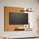 Ver imagem 1 de Painel Mênfis para Tvs de até 50" C/ Duas Prateleiras em Mdf:naturalle