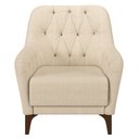 Ver imagem 3 de Kit 2 Poltronas Decorativas para Sala com Capitonê Pietà M22 Linho Champanhe - Mpozenato