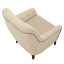 Ver imagem 6 de Kit 2 Poltronas Decorativas para Sala com Capitonê Pietà M22 Linho Champanhe - Mpozenato