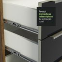 Ver imagem 5 de Balcão Madesa Lux 60 cm 3 Gavetas Rustic/Preto Cor:Rustic/Preto