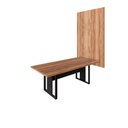 Ver imagem 3 de Mesa de Reunião Industrial 2,0m e Painel de Tv Escritório F5 Cor:nogal com Preto