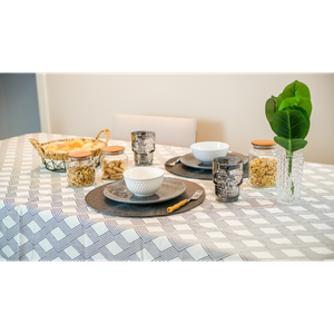Toalha de Mesa Retangular 6 Lugares 1,50m X 2,10m - Linha Limpa Bem:piza Black/6 Lugares