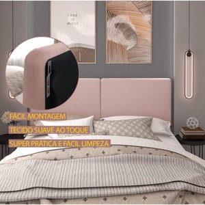 PAINEL CAMA BOX SUSPENSA LORENA ROSE   1.40