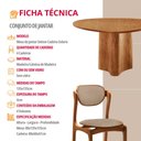 Ver imagem 6 de Sala de Jantar Mesa Selene 135cm Tampo Laminado Organico e 4 Cadeiras Solaris Soft