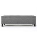 Ver imagem 6 de Recamier Bau Julia 1,20m Suede Cinza - Inova Decor