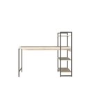Ver imagem 6 de Escrivaninha Mesa Escritório com Estante Estilo Active 3 Prateleiras 135cm Industrial Yescasa Snow Branco